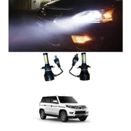 Trigcars 2 Pcs 50W 4 Side Micro Chip Heavy Duty Car LED Headlight Set for Mahindra Bolero Neo-picture-12