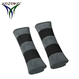Kozdiko 2 Pcs Valvet Grey &a; Black Seat Belt Cushion Pillow Set for Hyundai Elantra-picture-37