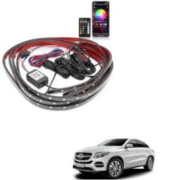 Kozdiko 12V Car Underbody Multicolor LED Strip Light Set with Wireless Remote for Mercedes Benz GLE Couple-picture-42