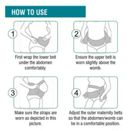 Med E-Move Elastic Pregnancy Belt, RGPB0001SM, Size: S image 2