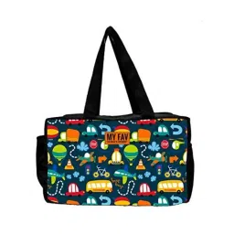 My Fav Cartoon Print Multiutility Diaper Bag with Zipper, MFDB009-picture-13