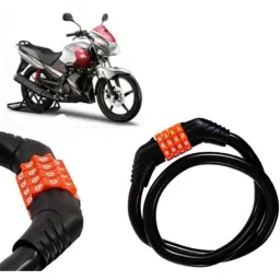 Auto Pearl Black &a; Orange 4 Digit Anti-Theft Combination Number Lock for Gladiator SS-picture-45