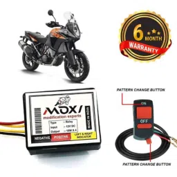 Auto Pearl 12V Black Front &a; Rear Flasher Indicator Light with Switch for KTM 125 Duke-picture-29