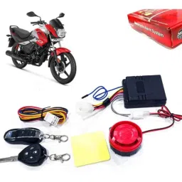 Auto Pearl 12V Black Two-Way Anti Theft Motorcycle Alarm Kit with 2 Pcs Remote for Passion Pro i3S-picture-28