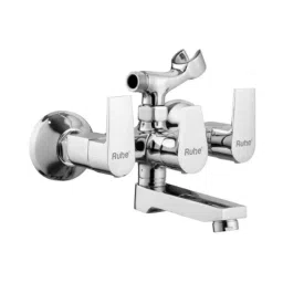 Ruhe Elixir Brass Chrome Finish Telephonic Wall Mixer with Crutch, 11-0128-picture-27