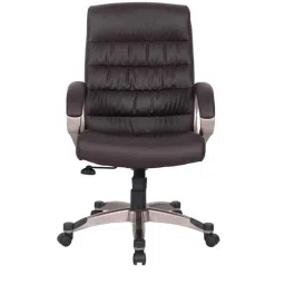 Caddy PU Leatherette Black Adjustable Office Chair with Back Support, DM 923-picture-14