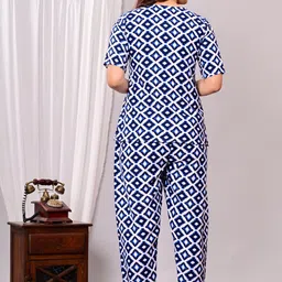rambaan creation Women Cotton Blend Ethnic Top Pyjama Set image 3