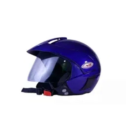 Turtle THC-119 Polypropelene Blue Full Face Helmet, Size: Medium-picture-17