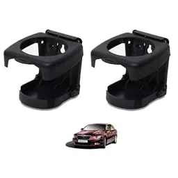 Kozdiko Plastic Black Foldable Car Drink Holder for Skoda Superb (Pack of 2)-picture-37