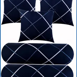 urmila creation 3 CUSHION 2 BOLSTER Microfibre Geometric Bolster Pack of 5-picture-25