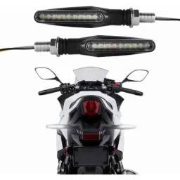 Yashinika 2 Pcs Plastic Multicolour Front LED Indicator Light Set for Bike image 4