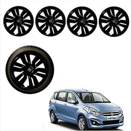 Auto Pearl 4 Pcs 15 inch ABS Black Car Wheel Cover Set for Maruti Suzuki Ertiga Type 2-picture-39