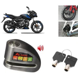 Auto Pearl Steel Black Anti-Theft Alarm Disc Brake Lock for Pulsar 125, Lock_058-picture-44