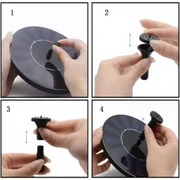 Gigawatts 1.5W Sun Powered Outdoor Sprinkler Decorative Bird Solar Water Fountain with 6 Nozzles &a; 1.1m Water Column (Pack of 2) image 3