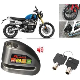 Auto Pearl Steel Black Anti-Theft Alarm Disc Brake Lock for Scrambler 1200, Lock_630-picture-27