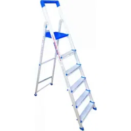 TNC 85kg 5 Steps Aluminium &a; Plastic Silver &a; Blue Foldable Ladder with Platform, SL-00110-picture-13