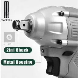 Krost 21V 1/2 inch Cordless Impact Wrench with LED image 3