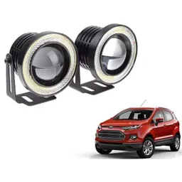 Kozdiko 2 Pcs 15W 3.5 inch High Power White LED Projector COB Fog Light Set with White Angel Eye Ring for ford Ecosport, koz_72484-picture-46