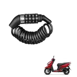 Kozdiko Plastic Black Resettable Password Multi-Use Cable Lock for Honda Grazia-picture-37