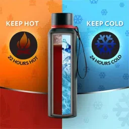 Pringle Ariel 520ml Stainless Steel Black Thermosteel Flask Bottle image 4