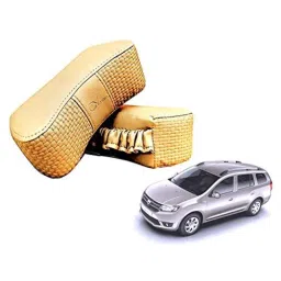 Kozdiko 2 Pcs Memory Foam Beige Luxurious Neck Rest Set for Mahindra Renault Logan, koz_19345-picture-31