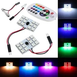 Kozdiko 2 Pcs 12V RGB LED Car Roof Light Kit with IR Remote for Maruti Alto K10-picture-42