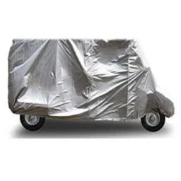Tamanchi Autocare Polyester Silver Autorickshaw Cover for Bajaj Maxima-picture-14