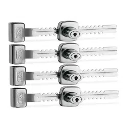 Smart Shophar 5 inch Steel Zinc Alloy Silver Tarmenet Glass Lock, SLK82GL-TARM-SL-P4 (Pack of 4)-picture-38