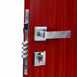 Homexpert Rose Altis 60mm Stainless Steel Silver One Side Key Mortise Door Lock Set-image-6