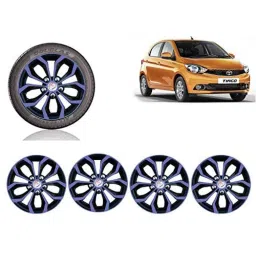 Auto Pearl 4 Pcs 13 inch Violet &a; Black ABS Press Type Hubcap Wheel Cover Set with Retention Ring for Tata TiagoXBXEXM-picture-12