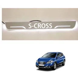 Kozdiko 4 Pcs Acrylic Blue Light Foot Step LED Sill Scuff Plate Set for S-Cross-picture-27