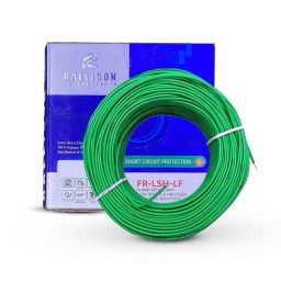 Rallison 0.75 Sqmm Green FR-LSH-LF Multistrand PVC Insulated Housing Wire, Length: 90 m-picture-0