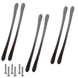 Atom 548 4 inch Black Matt Finish Zinc Cabinet Pull Handle (Pack of 6)-picture-12