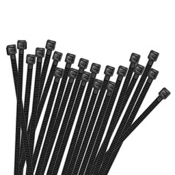 Implemental 203mm Nylon Black Cable Zip Tie with Self-Locking (Pack of 100)-image-48