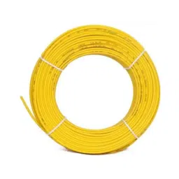 GVD 0.50 Sqmm Yellow Single Core FR PVC Flexible Copper Wire for Home, Domestic &a; Industrial Use, Length: 45 m image 4