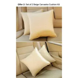 Kozdiko 2 Pcs Memory Foam Beige Car Cushion Pillow Set for Ford Fiesta Classic-picture-26