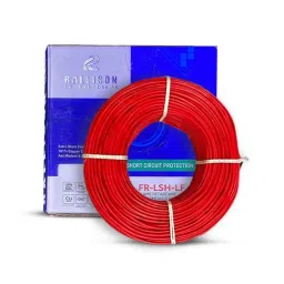 Rallison 6 Sqmm Red FR-LSH-LF Multistrand PVC Insulated Housing Wire, Length: 90 m-picture-38