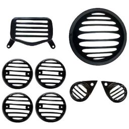 AllExtreme EXHGB8 8 Pcs Black Grill Set-picture-16