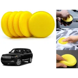 Auto Pearl Polyurethane Beige Washing &a; Waxing Polish Foam Sponge for Range Rover (Pack of 5)-picture-12
