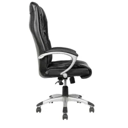 Caddy PU Leatherette Black Adjustable Office Chair with Back Support, DM 118 (Pack of 2) image 4