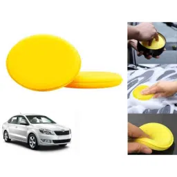 Auto Pearl Polyurethane Beige Washing &a; Waxing Polish Foam Sponge for Rapid T1 2011-2014 (Pack of 2)-picture-22