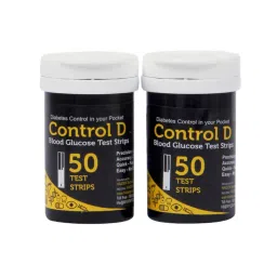 Control D Blood Glucose 100 Test Strips (Pack of 2) image 2