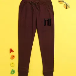 NUSYL Kids Burgundy Printed Jogger-picture-53