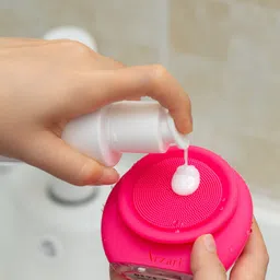 Arzari Silicone Ultra Soft Facial Cleansing Massager - Pink image 2