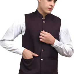 nadwi garments Solid Men Waistcoat image 3