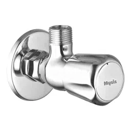 Mysis M-CR-02 Caliber Brass Chrome Finish Angle Valve with Wall Flange-picture-29