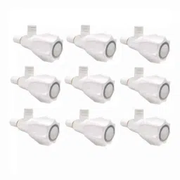 Fastgear Plastic White Chrome Finish Angle Valve, FG2318 (Pack of 9)-picture-11