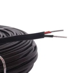 Vishwa 8 Sqmm Two Core Black Flat PVC Insulated Aluminium Cable with Weather Resistant, Length: 91 m image 4