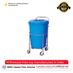 Diya Stainless Steel &a; CRC Linen Trolley image 2