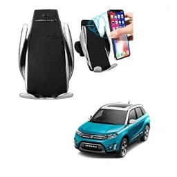 Kozdiko 10W Silver Wireless Car Mobile Charger with Infrared Sensor for Maruti Suzuki Vitara Brezza-picture-48